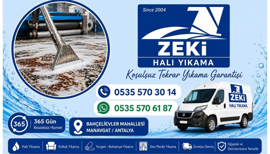 Manavgat Bahçelievler Mahallesi Halı Yıkama Profesyonel Hizmetleri